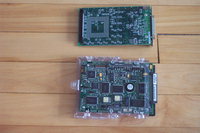 SPARCstation 5 - Cgsiz SBUS card bottom view, Drive locking mechanism bottom view