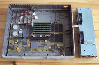 VAXstation 4000/60 - Opened, main unit without drives, frame buffer and PSU on the side